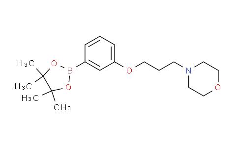 CAS No. 1704065-77-9, 4-(3-(3-(4,4,5,5-tetramethyl-1,3,2-dioxaborolan-2-yl)phenoxy)propyl)morpholine