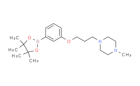 CAS No. 1704065-87-1, 1-methyl-4-(3-(3-(4,4,5,5-tetramethyl-1,3,2-dioxaborolan-2-yl)phenoxy)propyl)piperazine