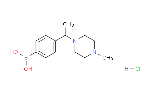 CAS No. 1704069-16-8, (4-(1-(4-methylpiperazin-1-yl)ethyl)phenyl)boronic acid hydrochloride