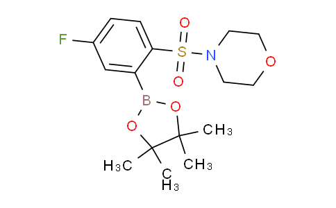 CAS No. 1704069-32-8, 4-((4-Fluoro-2-(4,4,5,5-tetramethyl-1,3,2-dioxaborolan-2-yl)phenyl)sulfonyl)morpholine