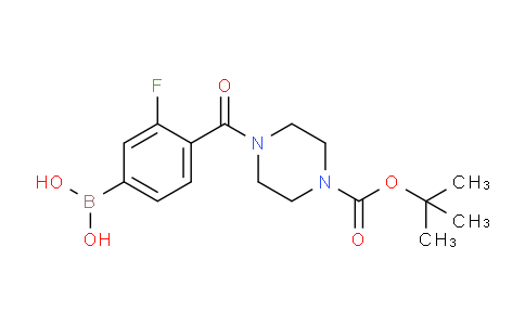 CAS No. 1704069-67-9, (4-(4-(tert-butoxycarbonyl)piperazine-1-carbonyl)-3-fluorophenyl)boronic acid