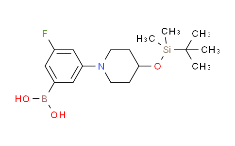 CAS No. 1704073-45-9, (3-(4-((tert-butyldimethylsilyl)oxy)piperidin-1-yl)-5-fluorophenyl)boronic acid