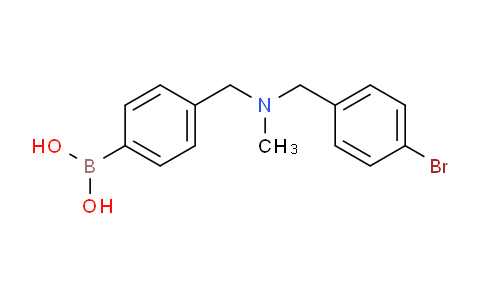 CAS No. 1704073-73-3, (4-(((4-Bromobenzyl)(methyl)amino)methyl)phenyl)boronic acid