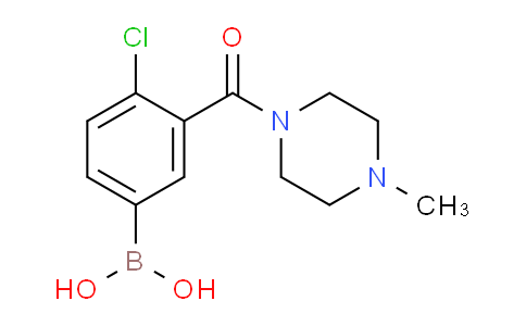 CAS No. 1704073-98-2, (4-chloro-3-(4-methylpiperazine-1-carbonyl)phenyl)boronic acid