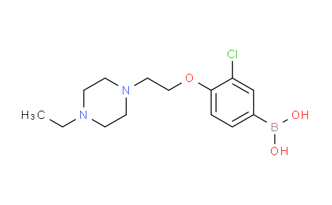 CAS No. 1704074-31-6, (3-chloro-4-(2-(4-ethylpiperazin-1-yl)ethoxy)phenyl)boronic acid