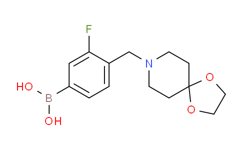 CAS No. 1704074-38-3, (4-(1,4-dioxa-8-azaspiro[4.5]decan-8-ylmethyl)-3-fluorophenyl)boronic acid