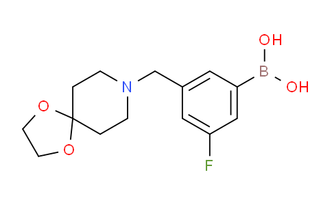 CAS No. 1704074-61-2, (3-(1,4-dioxa-8-azaspiro[4.5]decan-8-ylmethyl)-5-fluorophenyl)boronic acid