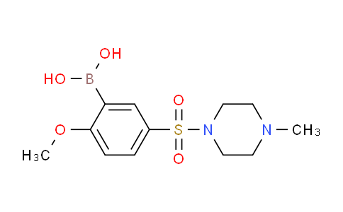 CAS No. 1704080-61-4, (2-methoxy-5-((4-methylpiperazin-1-yl)sulfonyl)phenyl)boronic acid
