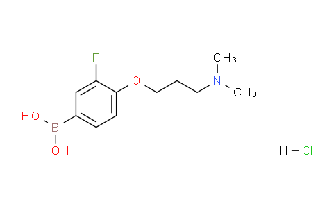 CAS No. 1704080-71-6, (4-(3-(dimethylamino)propoxy)-3-fluorophenyl)boronic acid hydrochloride