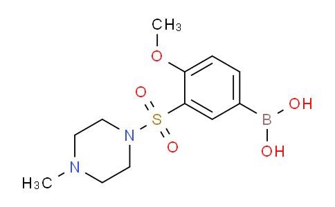 CAS No. 1704080-99-8, (4-methoxy-3-((4-methylpiperazin-1-yl)sulfonyl)phenyl)boronic acid