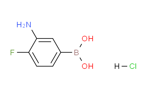 CAS No. 1704081-06-0, (3-amino-4-fluorophenyl)boronic acid hydrochloride