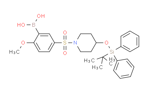 MC706619 | 1704081-35-5 | (5-((4-((tert-Butyldiphenylsilyl)oxy)piperidin-1-yl)sulfonyl)-2-methoxyphenyl)boronic acid
