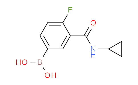 CAS No. 1704081-55-9, (3-(cyclopropylcarbamoyl)-4-fluorophenyl)boronic acid