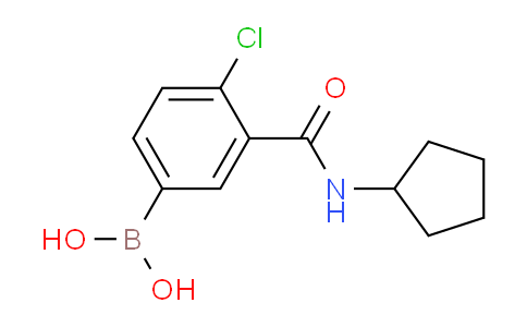 CAS No. 1704082-24-5, (4-chloro-3-(cyclopentylcarbamoyl)phenyl)boronic acid