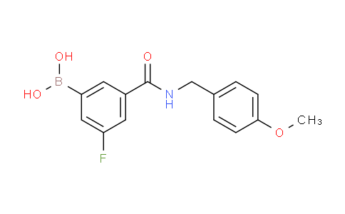 CAS No. 1704082-30-3, (3-fluoro-5-((4-methoxybenzyl)carbamoyl)phenyl)boronic acid