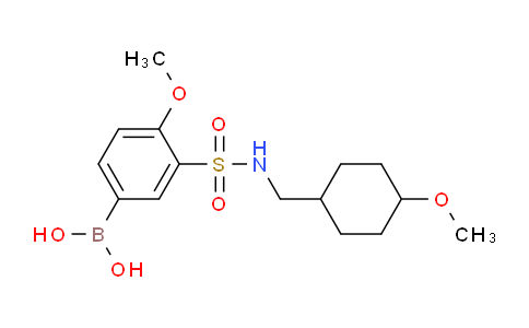 CAS No. 1704082-65-4, (4-methoxy-3-(N-((4-methoxycyclohexyl)methyl)sulfamoyl)phenyl)boronic acid