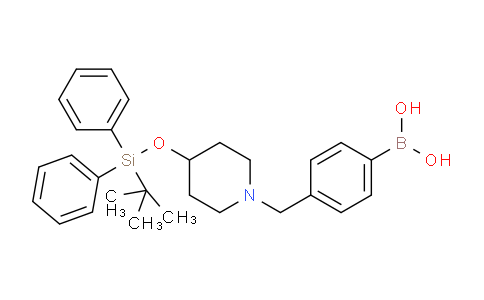 CAS No. 1704082-69-8, (4-((4-((tert-Butyldiphenylsilyl)oxy)piperidin-1-yl)methyl)phenyl)boronic acid