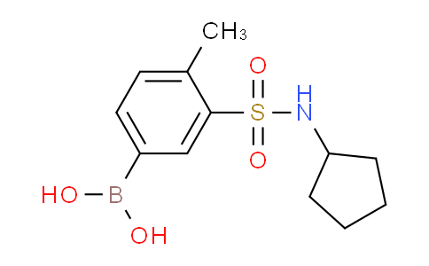 CAS No. 1704095-47-5, (3-(N-cyclopentylsulfamoyl)-4-methylphenyl)boronic acid
