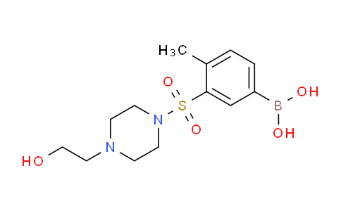 CAS No. 1704095-68-0, (3-((4-(2-hydroxyethyl)piperazin-1-yl)sulfonyl)-4-methylphenyl)boronic acid