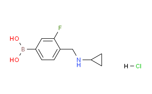 CAS No. 1704096-25-2, (4-((cyclopropylamino)methyl)-3-fluorophenyl)boronic acid hydrochloride