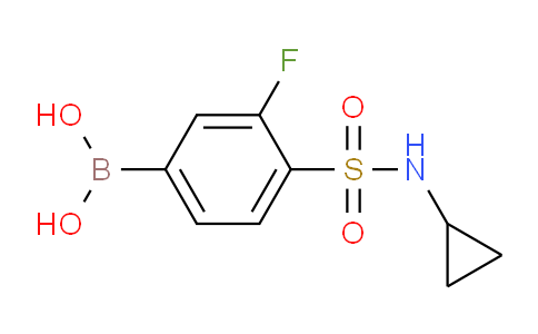 CAS No. 1704096-55-8, (4-(N-cyclopropylsulfamoyl)-3-fluorophenyl)boronic acid