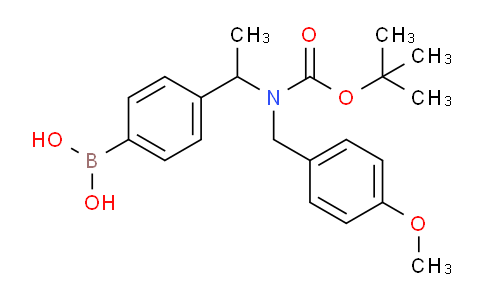 CAS No. 1704096-66-1, (4-(1-((tert-butoxycarbonyl)(4-methoxybenzyl)amino)ethyl)phenyl)boronic acid