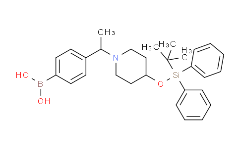 CAS No. 1704096-82-1, (4-(1-(4-((tert-Butyldiphenylsilyl)oxy)piperidin-1-yl)ethyl)phenyl)boronic acid