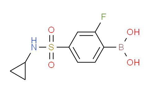CAS No. 1704097-24-4, (4-(N-cyclopropylsulfamoyl)-2-fluorophenyl)boronic acid