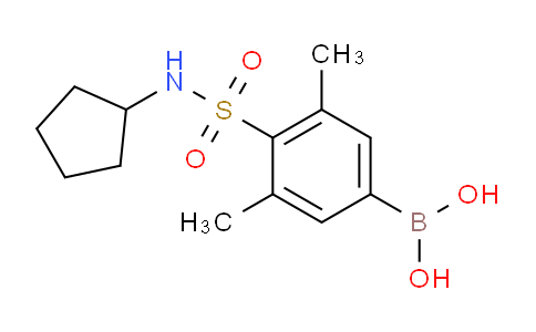 CAS No. 1704097-46-0, (4-(N-cyclopentylsulfamoyl)-3,5-dimethylphenyl)boronic acid