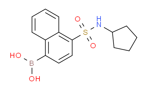 CAS No. 1704097-49-3, (4-(N-cyclopentylsulfamoyl)naphthalen-1-yl)boronic acid