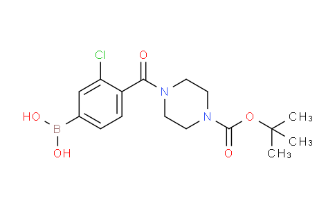 CAS No. 1704097-56-2, (4-(4-(tert-butoxycarbonyl)piperazine-1-carbonyl)-3-chlorophenyl)boronic acid