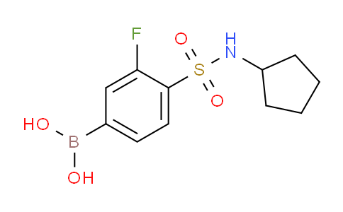 CAS No. 1704120-92-2, (4-(N-cyclopentylsulfamoyl)-3-fluorophenyl)boronic acid
