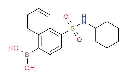 CAS No. 1704120-99-9, (4-(N-cyclohexylsulfamoyl)naphthalen-1-yl)boronic acid