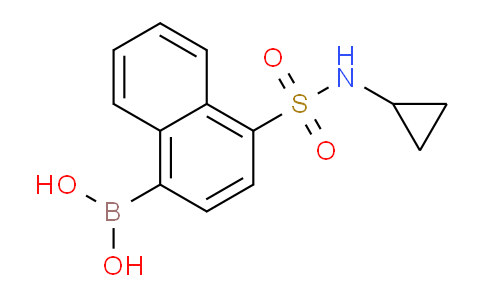CAS No. 1704121-07-2, (4-(N-cyclopropylsulfamoyl)naphthalen-1-yl)boronic acid