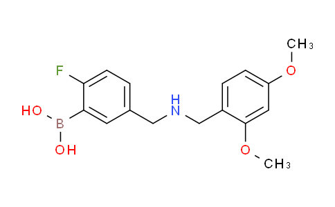CAS No. 1704121-14-1, (5-(((2,4-Dimethoxybenzyl)amino)methyl)-2-fluorophenyl)boronic acid