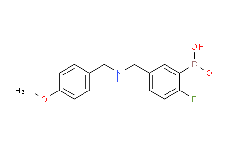 CAS No. 1704121-17-4, (2-Fluoro-5-(((4-methoxybenzyl)amino)methyl)phenyl)boronic acid