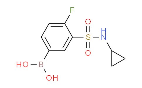 CAS No. 1704121-61-8, (3-(N-Cyclopropylsulfamoyl)-4-fluorophenyl)boronic acid