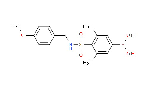 CAS No. 1704121-70-9, (4-(N-(4-Methoxybenzyl)sulfamoyl)-3,5-dimethylphenyl)boronic acid