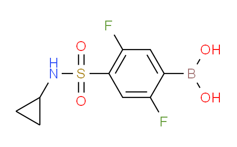 CAS No. 1704121-77-6, (4-(N-cyclopropylsulfamoyl)-2,5-difluorophenyl)boronic acid