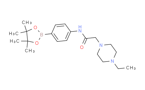 CAS No. 1704121-82-3, 2-(4-ethylpiperazin-1-yl)-N-(4-(4,4,5,5-tetramethyl-1,3,2-dioxaborolan-2-yl)phenyl)acetamide