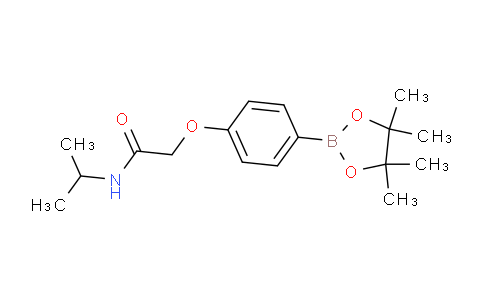 CAS No. 1704122-04-2, N-Isopropyl-2-(4-(4,4,5,5-tetramethyl-1,3,2-dioxaborolan-2-yl)phenoxy)acetamide