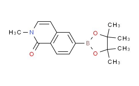 CAS No. 1706749-69-0, 2-Methyl-6-(4,4,5,5-tetramethyl-1,3,2-dioxaborolan-2-yl)isoquinolin-1(2H)-one