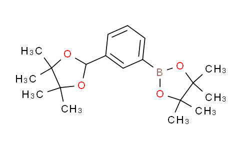 CAS No. 1799424-98-8, 4,4,5,5-Tetramethyl-2-(3-(4,4,5,5-tetramethyl-1,3-dioxolan-2-yl)phenyl)-1,3,2-dioxaborolane