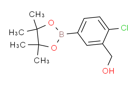 CAS No. 1799974-98-3, (2-Chloro-5-(4,4,5,5-tetramethyl-1,3,2-dioxaborolan-2-yl)phenyl)methanol