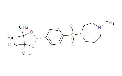 CAS No. 1800426-81-6, 1-Methyl-4-((4-(4,4,5,5-tetramethyl-1,3,2-dioxaborolan-2-yl)phenyl)sulfonyl)-1,4-diazepane