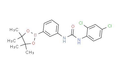 CAS No. 1809876-48-9, 1-(2,4-Dichlorophenyl)-3-(3-(4,4,5,5-tetramethyl-1,3,2-dioxaborolan-2-yl)phenyl)urea