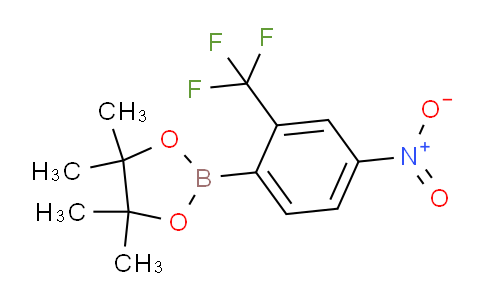 CAS No. 1810767-17-9, 4,4,5,5-Tetramethyl-2-(4-nitro-2-(trifluoromethyl)phenyl)-1,3,2-dioxaborolane