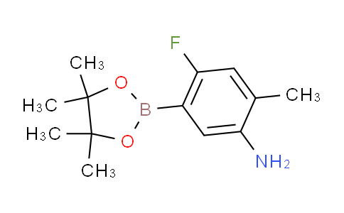 CAS No. 1817801-55-0, 4-Fluoro-2-methyl-5-(4,4,5,5-tetramethyl-1,3,2-dioxaborolan-2-yl)aniline