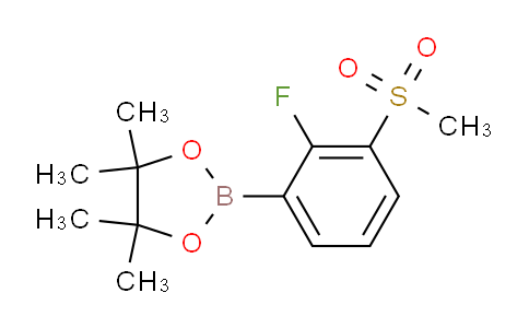 CAS No. 1876473-43-6, 2-(2-Fluoro-3-(methylsulfonyl)phenyl)-4,4,5,5-tetramethyl-1,3,2-dioxaborolane