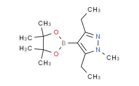 CAS No. 1884310-50-2, 3,5-Diethyl-1-methyl-4-(4,4,5,5-tetramethyl-1,3,2-dioxaborolan-2-yl)-1H-pyrazole